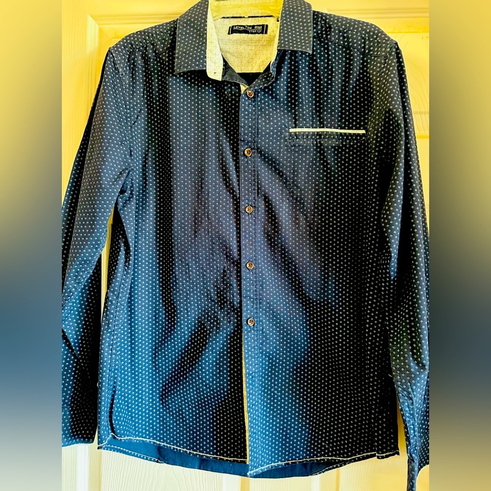 EUC Level Ten Stretch Casual Button Down‎ Shirt Size L